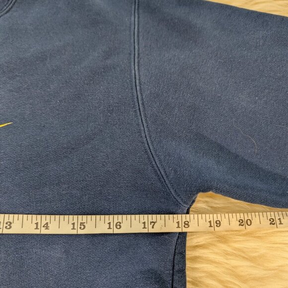 Nike Team 90s Vintage Women's s Blue Swoosh Pullover Sweatshirt Size M - Picture 5 of 8